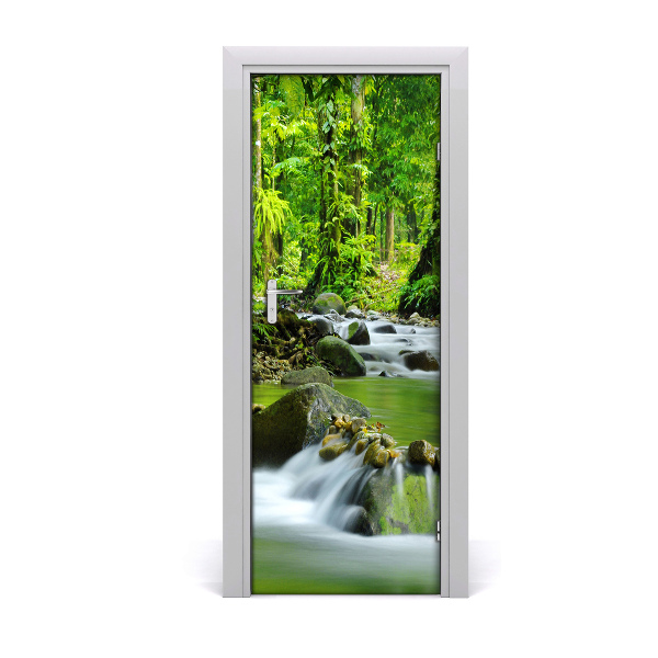 Papel de parede em porta Riacho da montanha