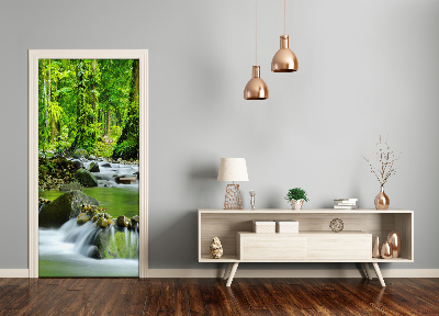 Papel de parede em porta Riacho da montanha