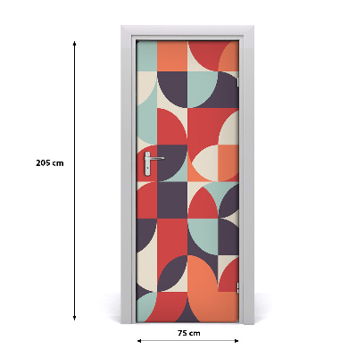 Autocolante para porta Fundo abstrato