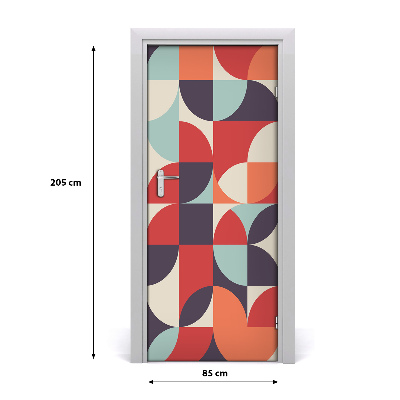 Autocolante para porta Fundo abstrato