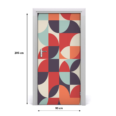 Autocolante para porta Fundo abstrato