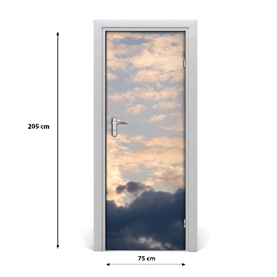 Adesivo em porta Nuvens no céu