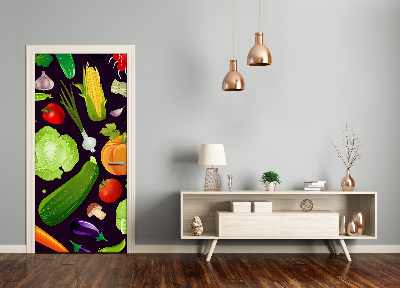 Papel de parede em porta Vegetais