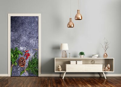 Adesivo em porta Ervas e especiarias