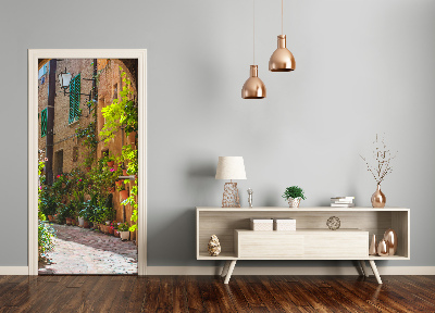 Autocolante para porta Rua histórica