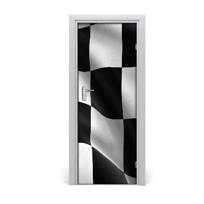 Autocolante para porta casa bandeira de chegada