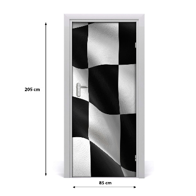 Autocolante para porta casa bandeira de chegada