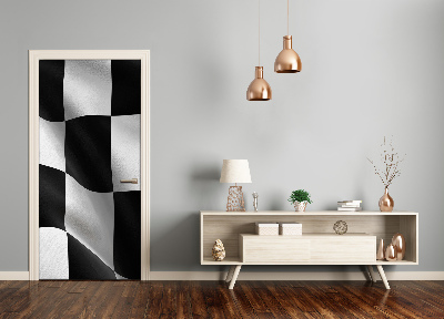 Autocolante para porta casa bandeira de chegada