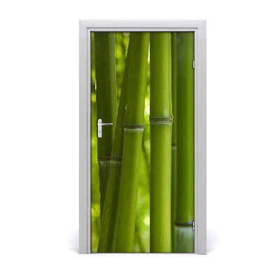 Papel de parede em porta Floresta de bambu