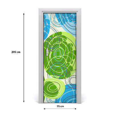 Papel de parede em porta Abstração