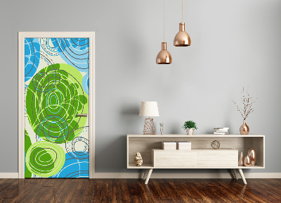 Papel de parede em porta Abstração