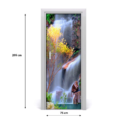 Autocolante para porta Paisagens Cachoeira