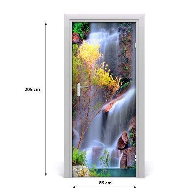 Autocolante para porta Paisagens Cachoeira