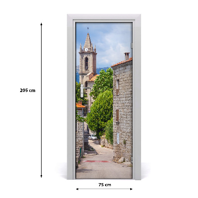 Adesivo em porta Rua da cidade