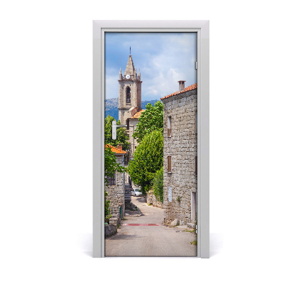 Adesivo em porta Rua da cidade