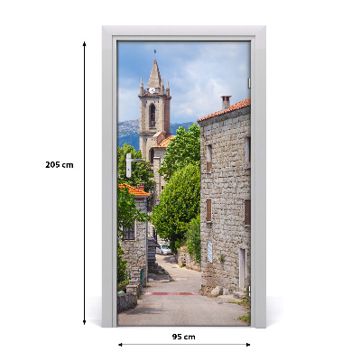 Adesivo em porta Rua da cidade