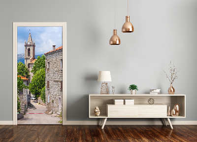 Adesivo em porta Rua da cidade