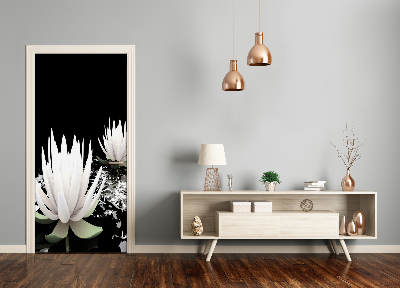 Papel de parede em porta Flor de lótus