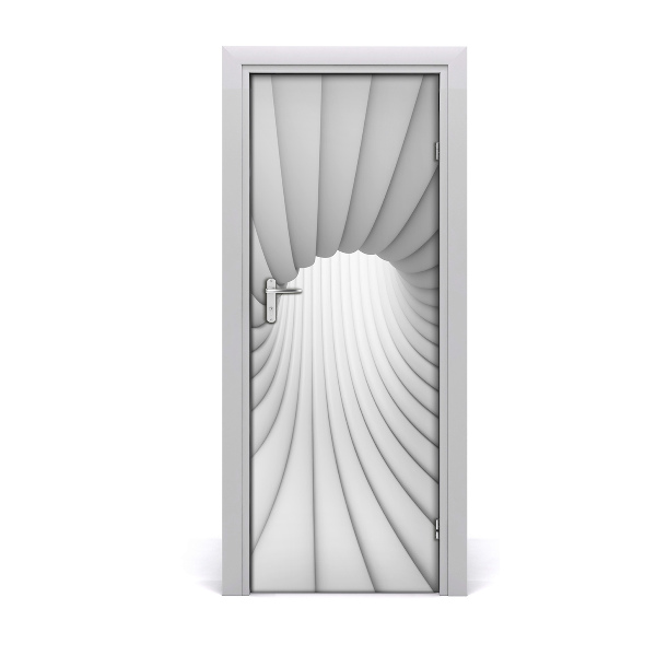 Autocolante para porta Túnel abstrato