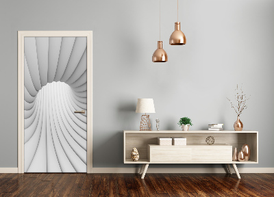 Autocolante para porta Túnel abstrato