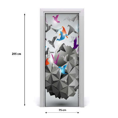 Adesivo em porta Liberdade de papel