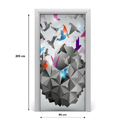 Adesivo em porta Liberdade de papel