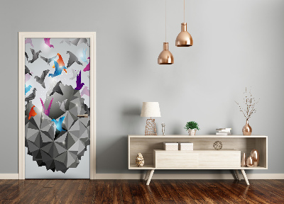 Adesivo em porta Liberdade de papel