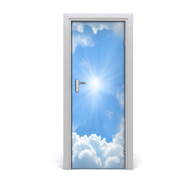 Autocolante para porta Nuvens no céu