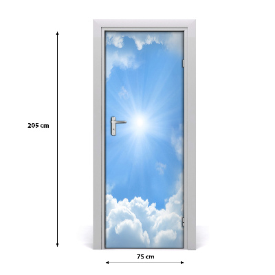 Autocolante para porta Nuvens no céu