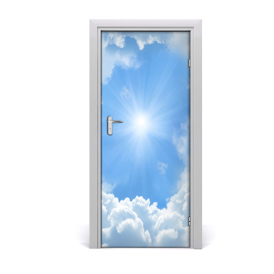 Autocolante para porta Nuvens no céu