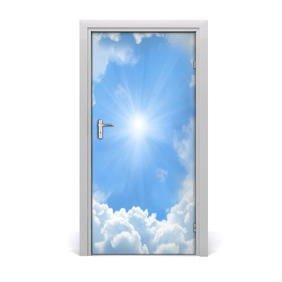 Autocolante para porta Nuvens no céu