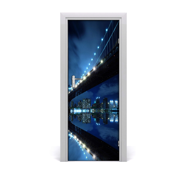 Papel de parede em porta Manhattan Nova York