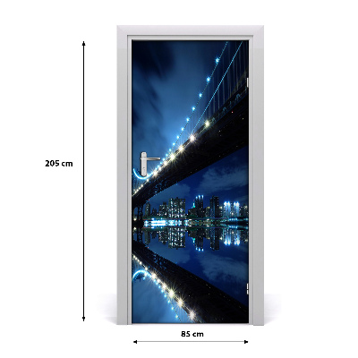 Papel de parede em porta Manhattan Nova York