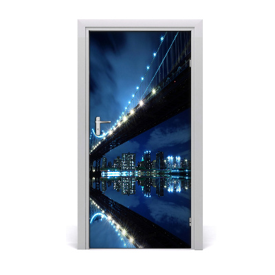 Papel de parede em porta Manhattan Nova York