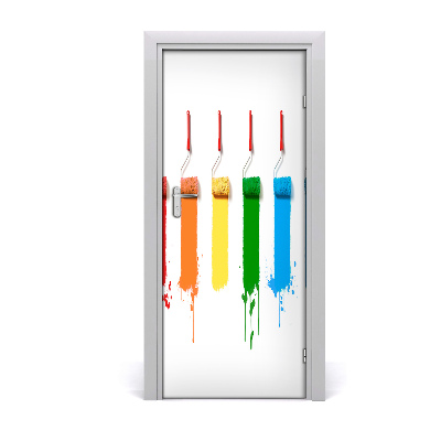 Papel de parede em porta Rolos de pintura