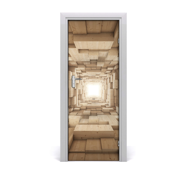 Autocolante para porta Tecidos coloridos