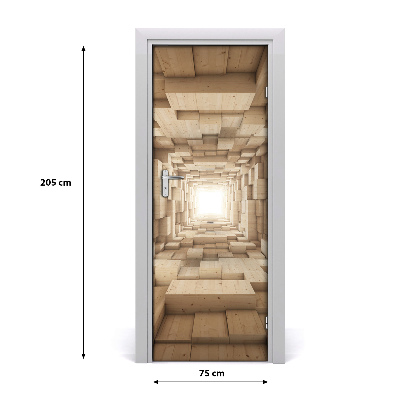 Autocolante para porta Tecidos coloridos