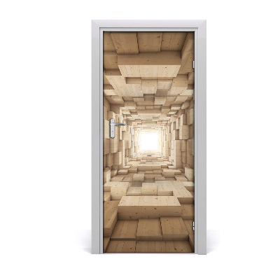 Autocolante para porta Tecidos coloridos