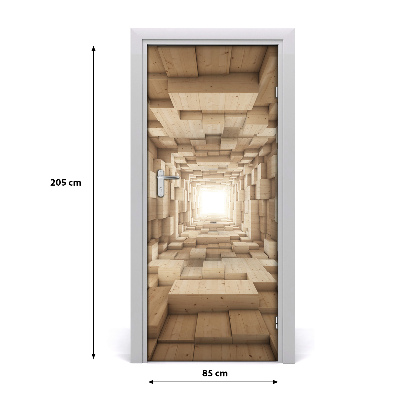 Autocolante para porta Tecidos coloridos