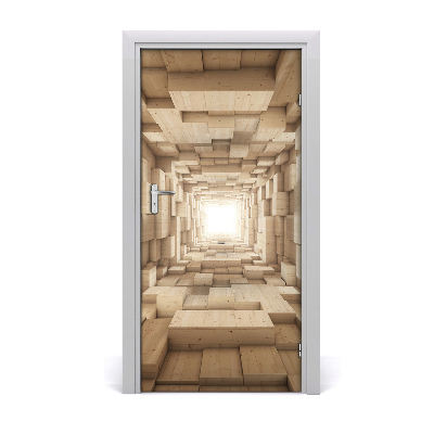 Autocolante para porta Tecidos coloridos