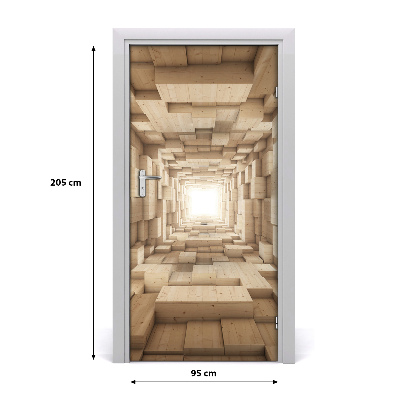 Autocolante para porta Tecidos coloridos