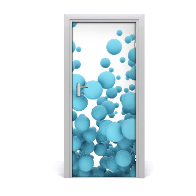 Papel de parede em porta Esferas abstratas