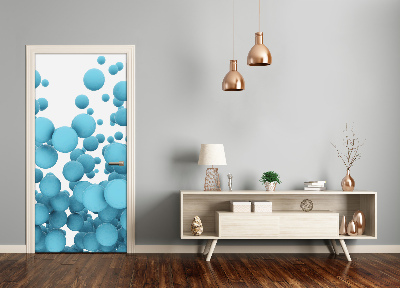 Papel de parede em porta Esferas abstratas