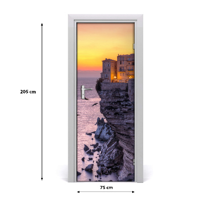 Papel de parede em porta Casas no Penhasco