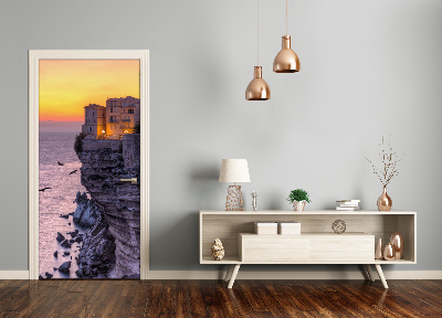 Papel de parede em porta Casas no Penhasco