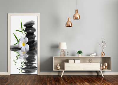 Papel de parede em porta Orquídea