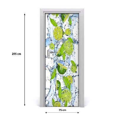 Adesivo em porta Cal e água