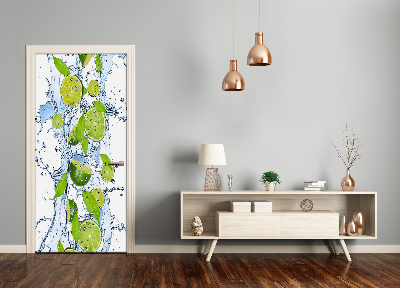 Adesivo em porta Cal e água