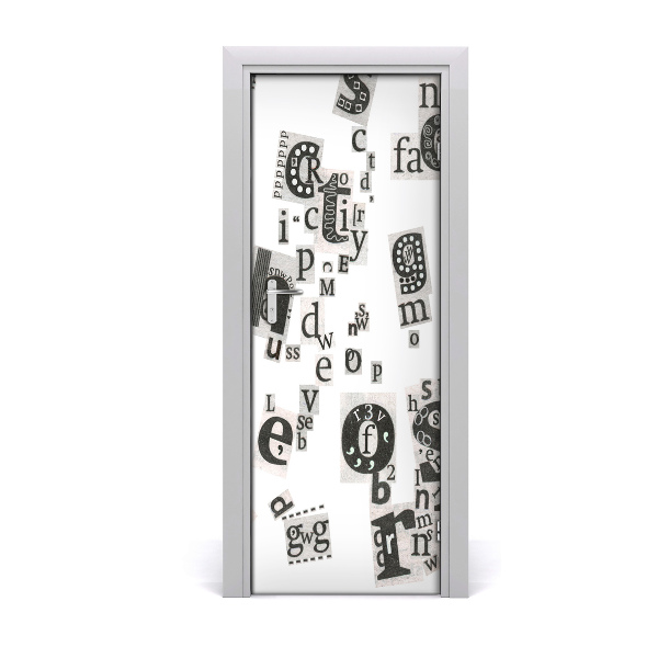 Adesivo em porta Cartas de um jornal