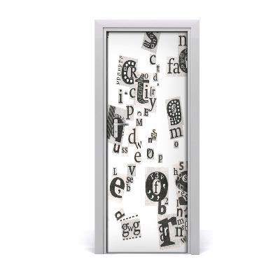 Adesivo em porta Cartas de um jornal